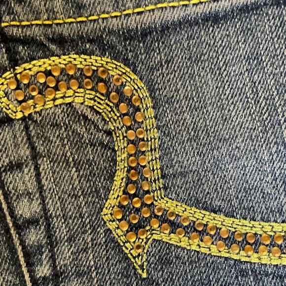 Y2K Vintage Rock & Republic Bootcut Jeans Sz 29 Embellished Pockets Women Denim - Picture 7 of 7